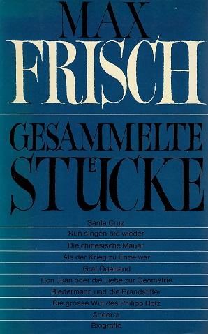 Frisch, Gesammelte Stücke.