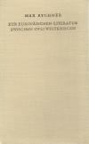Rychner, Zur europäischen Literatur zwischen zwei Weltkriegen